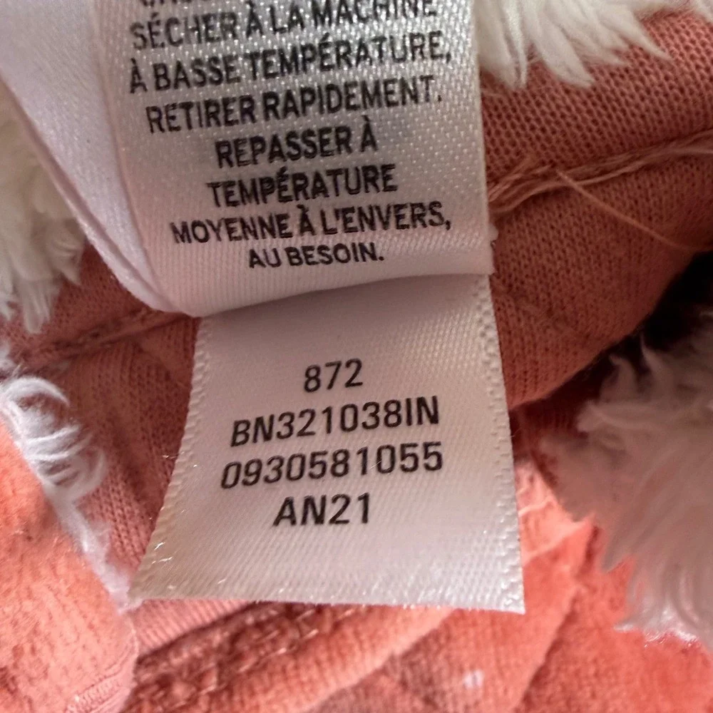 Nordstrom Quilted Velvet Bunting Hooded Bear Ears Baby 9 Months Rose Excellent